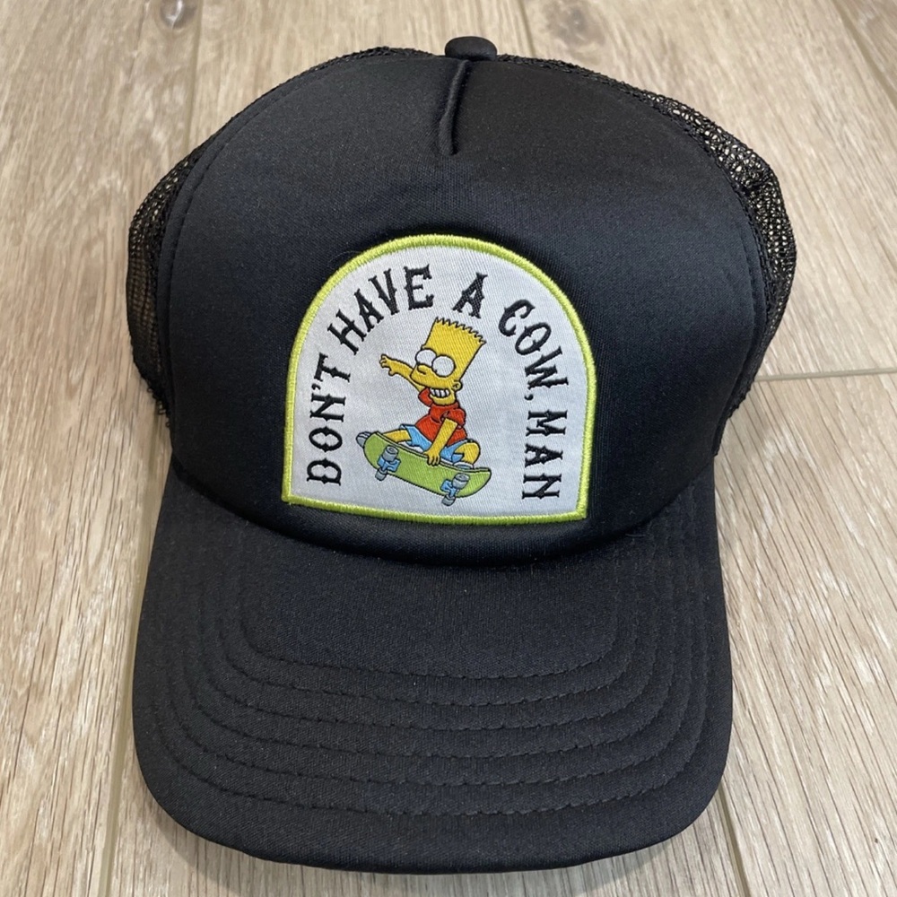 MAD Engine Black Trucker Hat Simpsons